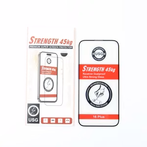 Ultra Strong 9H karastatud klaas (45 kg kaitse) iPhone 13 / 13 Pro 6,1'' / 14 6,1" / 16e / 17e