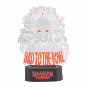 Stranger Things Bad To The Bone LED-öövalgusti, 16 × 24 cm