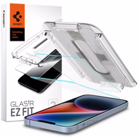 Spigen Glas.tR EZ Fit karastatud klaas iPhone 13 / 13 Pro / 14 / 16e jaoks - 2 tk.