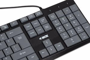iBOX Eris USB klaviatuur, hall/must