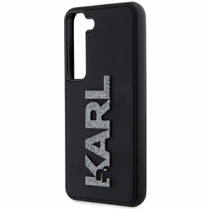 Karl Lagerfeld 3D Rubber Glitter Logo чехол для Samsung Galaxy S23+ - чёрный