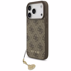 Guess 4G Charms Collection MagSafe ümbris jaoks iPhone 17 Pro - brown