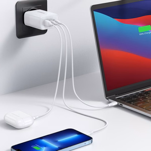 Laadija Ugreen CD275 65W 2xUSB-C/USB-A valge