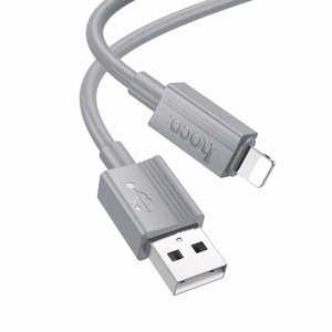 Кабель USB A to Lightning Hoco 2,4A 1 м X107 серый