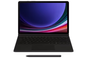 DX725UB klaviatuuriga kaanekott Samsung Galaxy Tab S9/S9 FE/S10 FE/S10 Lite jaoks, must