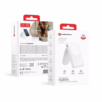 Powerbank compatible with MagSafe Forcell F-Energy MagStand F10K2 QC3.0 PD 5A 20W 10000 mAh valge