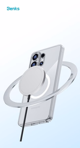 Benks Magnetic Crystal Ümbris (A050) for Samsung Galaxy S26 Ultra läbipaistev