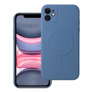 SILICONE MAG ÜMBRIS compatible with MagSafe jaoks IPHONE 11 sinine