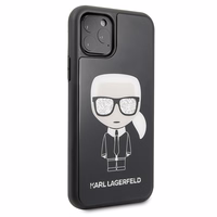 KARL LAGERFELD KLHCN58DLFKBK IPHONE 11 PRO must Kõva ümbris ICONIC KARL GLITTER