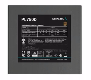 DeepCool PL750D toiteplokk 750 W 20+4 pin ATX ATX must