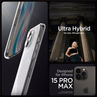 Spigen Ultra Hybrid Ümbris jaoks iPhone 15 Pro Max - Clear Matte