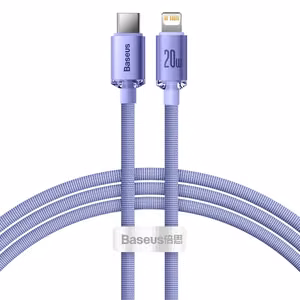 USB kaabel Baseus CAJY000205 violetne Type-C / Lightning 200cm (kuni 20W)