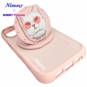 Nimmy Glasses Cool Cat MagSafe Ümbris jaoks iPhone 16 - Roosa
