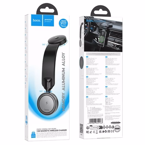 HOCO car Hoidja with Juhtmevaba charging jaoks center console compatible with MagSafe 15W HW29 must metal hall