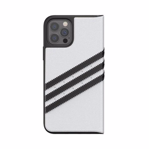 Adidas OR Booklet Ümbris PU jaoks iPhone 12 / 12 Pro 6.1" - valge and must