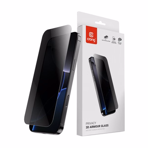 Crong Privacy 3D Armor Glass karastatud privaatsusfilter-kaitseklaas seadmele iPhone 17e / 16e / 14 / 13 / 13 Pro