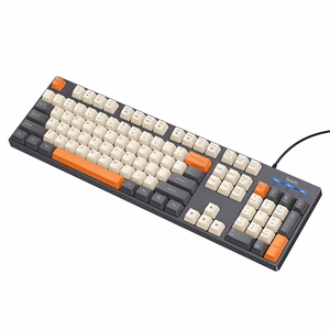 Juhtmega QWERTY-klaviatuur Hoco GM61, kolmevärviline (valge, hall, oranž)