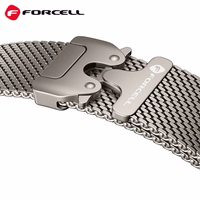 Strap to Apple Watch Forcell F-Design FA11 steel clasp 38 / 40 / 41 mm hõbedane