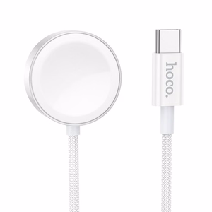 Wireless charger Hoco 2,5W USB C compatible with Apple Watch and Samsung Watch CW59 white