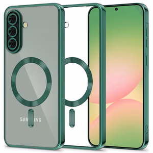 Tech-Protect MagFlex MagSafe Ümbris jaoks Samsung Galaxy A56 5G - Clear Roheline