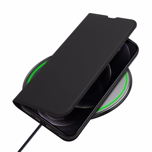 Dux Ducis Skin Pro raamaturiiuli tüüpi ümbris iPhone 13 Pro jaoks must