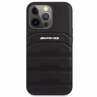 AMG AMHCP14XGSEBK iPhone 14 Pro Max 6,7 "must / must hardcase Leather Debossed Lines