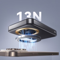 Joyroom JR-PBM12 Power Bank 10000mAh 22.5W MagSafe ühilduv, 15W traadita laadimine, koos rõngaga - must