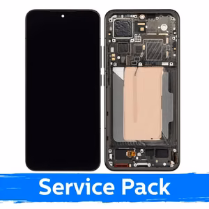 LCD-дисплей, совместимый с Xiaomi 15, с рамкой / черный / (сервисный комплект)