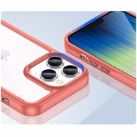 Outer Space Case iPhone 14 Pro Max kõvakate geelraamiga punane