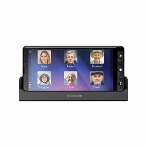 Nutitelefon - MAXCOM MS601 must + läbipaistev tagaümbris