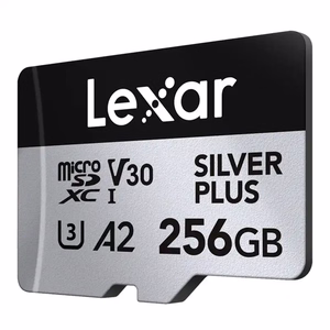 Карта памяти Lexar High-Performance Silver Plus microSDXC 256 ГБ + адаптер