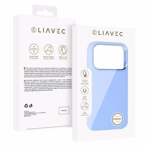 Liavec Silky ümbris metallist kaameraraamiga mudelile iPhone 18 Pro/17 Pro, helesinine