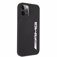 AMG Silicone Big Logo ümbris jaoks iPhone 12 Pro Max - must