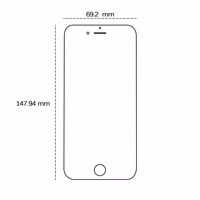 Karastatud klaas 2,5D iPhone 7 Plus / 8 Plus jaoks