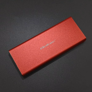 Qoltec 51831 korpus | M.2 SSD | SATA | NGFF | USB 3.0 | Super speed 5Gb/s | 2TB | punane