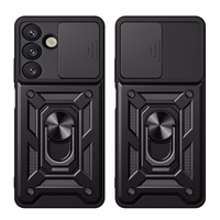 Hybrid Armor Camshield Ümbris with Stand and Camera Cover jaoks OnePlus Nord 4 5G - Must