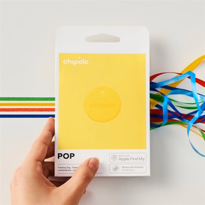 Chipolo POP vahetatava patareiga Bluetooth-jälgija iOS-ile ja Androidile, kollane