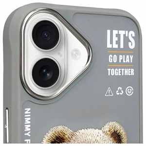 Nimmy Cool&Cute 2.0 Bear Ümbris jaoks iPhone 16 - Hall