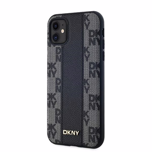 DKNY Leather Checkered Mono Pattern MagSafe Ümbris jaoks iPhone 11 / Xr - Must