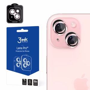 Camera cover 3mk Lens Protection Pro roosa jaoks iPhone 15