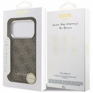Guess 4G Classic Logo MagSafe ümbris jaoks iPhone 17 Pro - brown