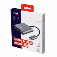 Trust Dalyx USB 3.2 Gen 1 Type-C jaotur alumiinium, must