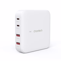 Choetech PD8008 100W GaN fast Laadija 2x USB-A / 2x USB-C - valge