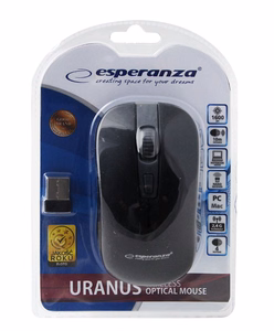 Esperanza EM126EK hiir, RF juhtmevaba, optiline, 1600 DPI