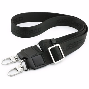 Karl Lagerfeld Big Strap Karl Metal Logo MagSafe Ümbris jaoks iPhone 17 Pro - must