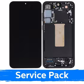 LCD Assembly Ühildub Samsung S916 S23 Plus Koos Frame / Phantom Must (Graphite) / (Service Pack)