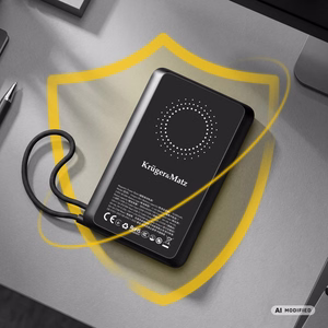 Kruger&Matz akupank, 10000 mAh, Li-Polymer, QC ja PD, CCC-sertifikaat Aasia riikidele