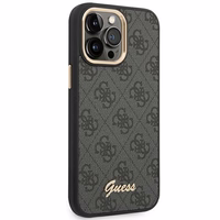 Guess GUHCP14XHG4SHK iPhone 14 Pro Max 6.7 "must / must hard ümbris 4G Vintage kuldne Logo