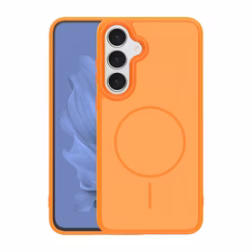 Frame Thin Mag ümbris for Samsung Galaxy S25 oranž