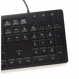 ART juhe klaviatuur USB A QWERTY koos light õhuke AK-20 must